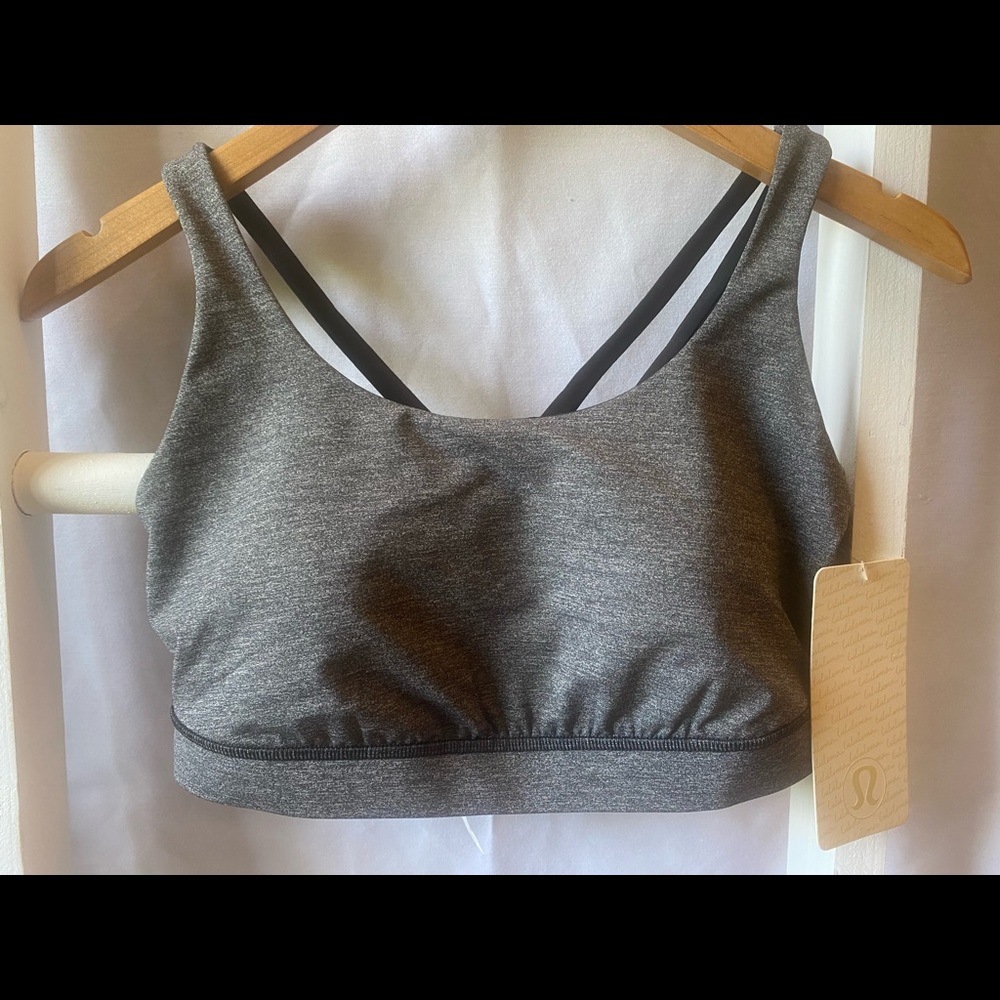 NWT size 12 Energy Bra black and gray